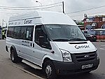 Бесплатный автобус Genser в пункт аренды автомобилей АрендаАвто-рсс на Новорязанском шоссе